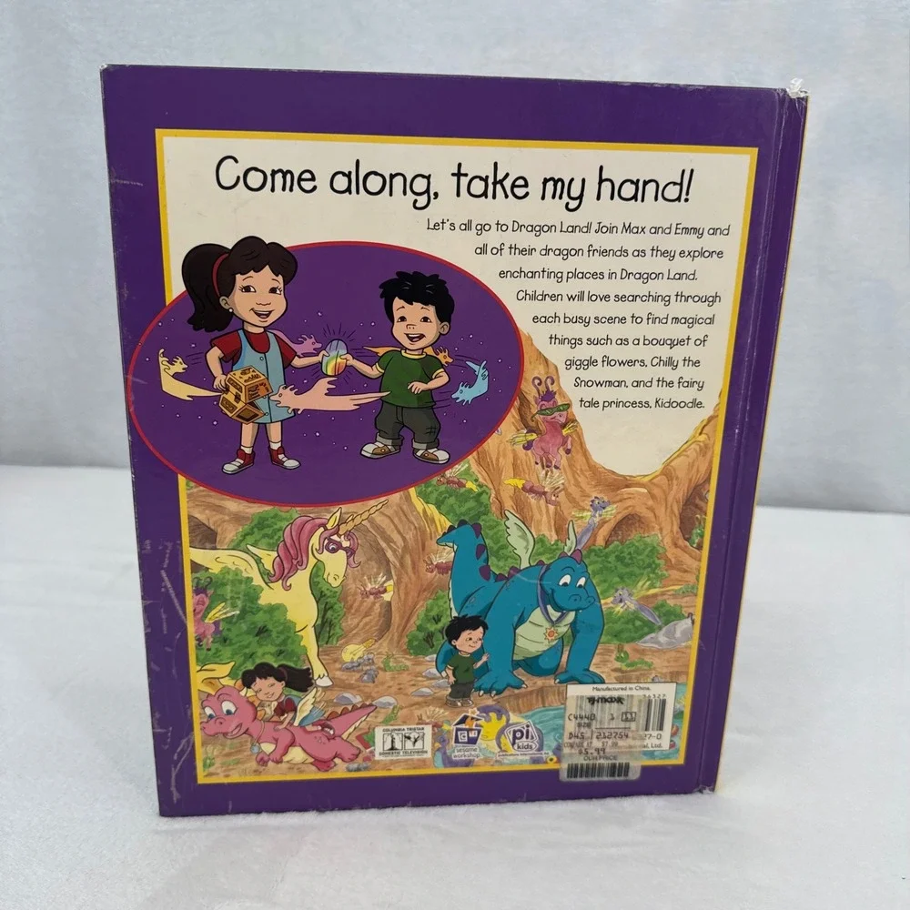 Dragon Tales Look and Find Book Vintage Y2K 2002 Hardcover Kids Picture Book